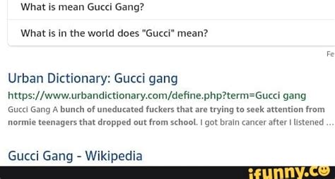 urban dictionary gucci|gucci slang origin.